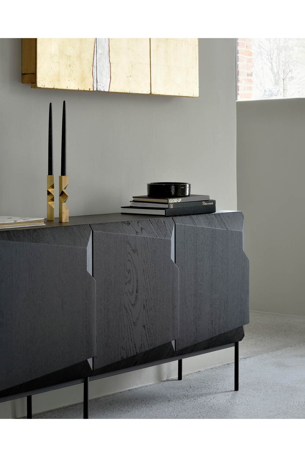   Black Oak Modern Sideboard | Oroa.com