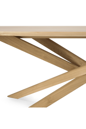   Oak Cross Leg Coffee Table | Oroa.com