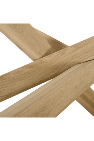   Oak Cross Leg Coffee Table | Oroa.com