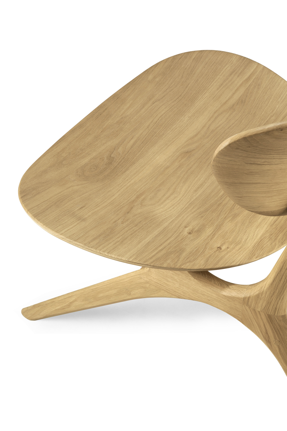   Oak Curved Lounge Chair | Oroa.com