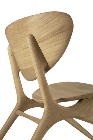   Oak Curved Lounge Chair | Oroa.com