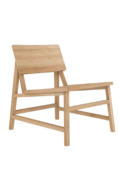   Oiled Oak Lounge Chair | Oroa.com