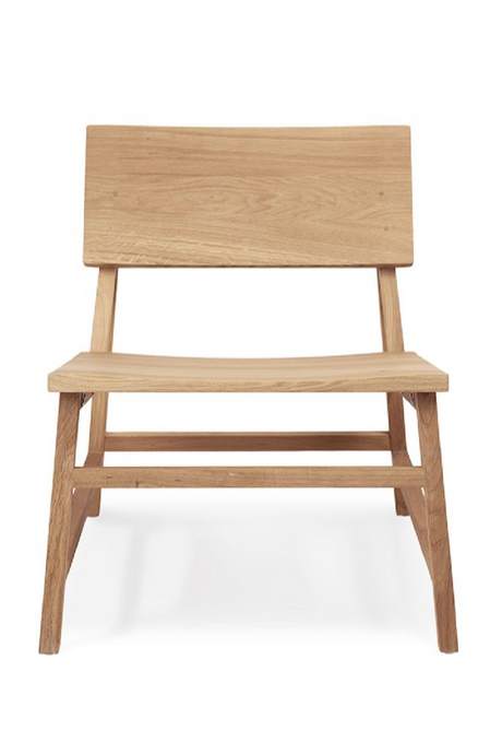   Oiled Oak Lounge Chair | Oroa.com