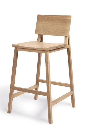   Oiled Oak Counter Stool | Oroa.com