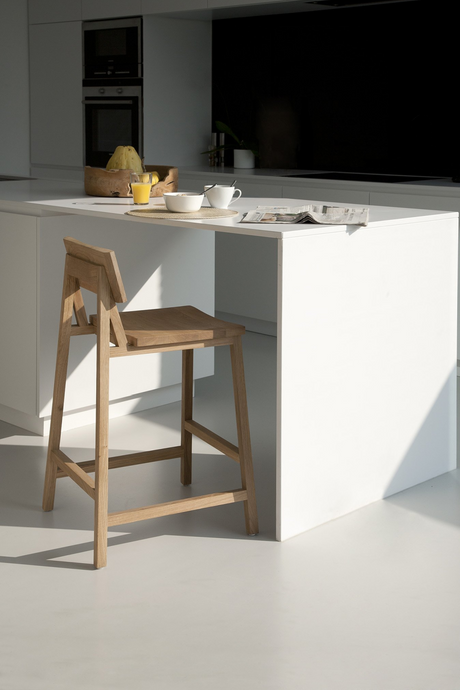   Oiled Oak Counter Stool | Oroa.com