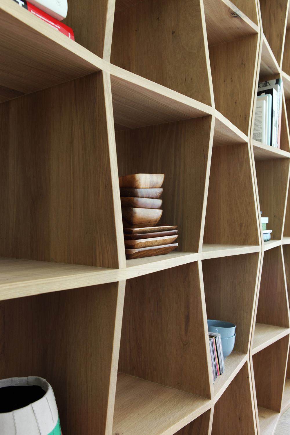   Oiled Oak Book Rack | Oroa.com