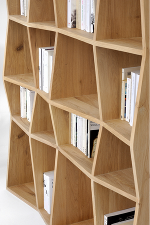   Oiled Oak Book Rack | Oroa.com
