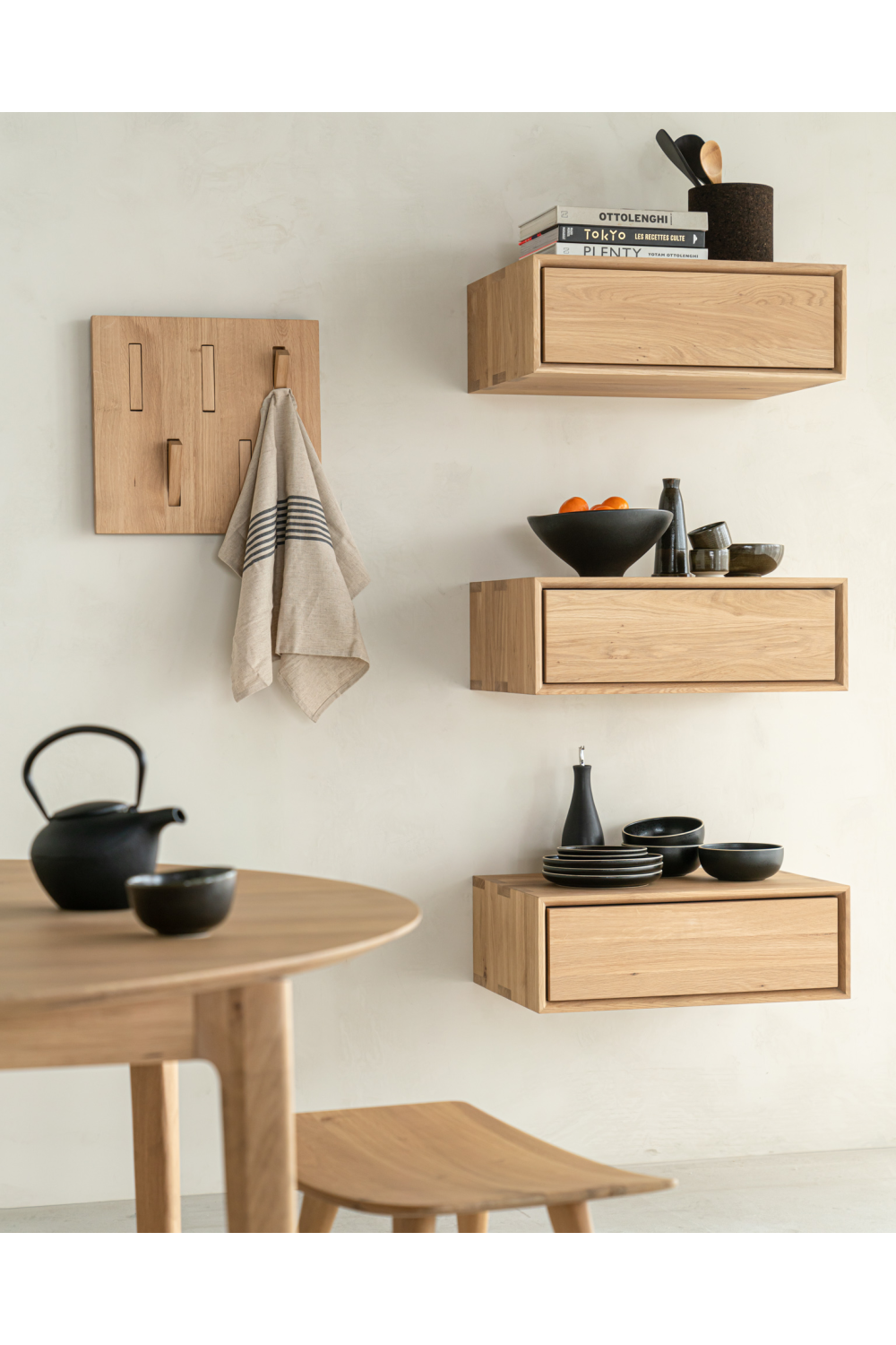   Solid Oak Nightstand | Oroa.com