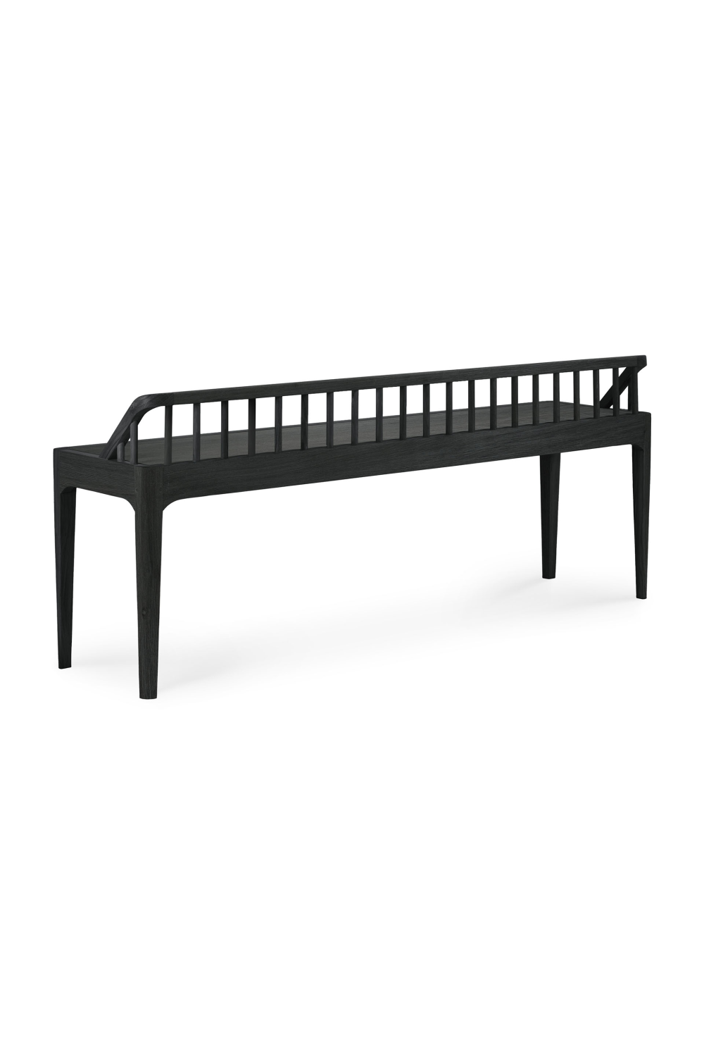   Modern Nordic Black Oak Bench | Oroa.com