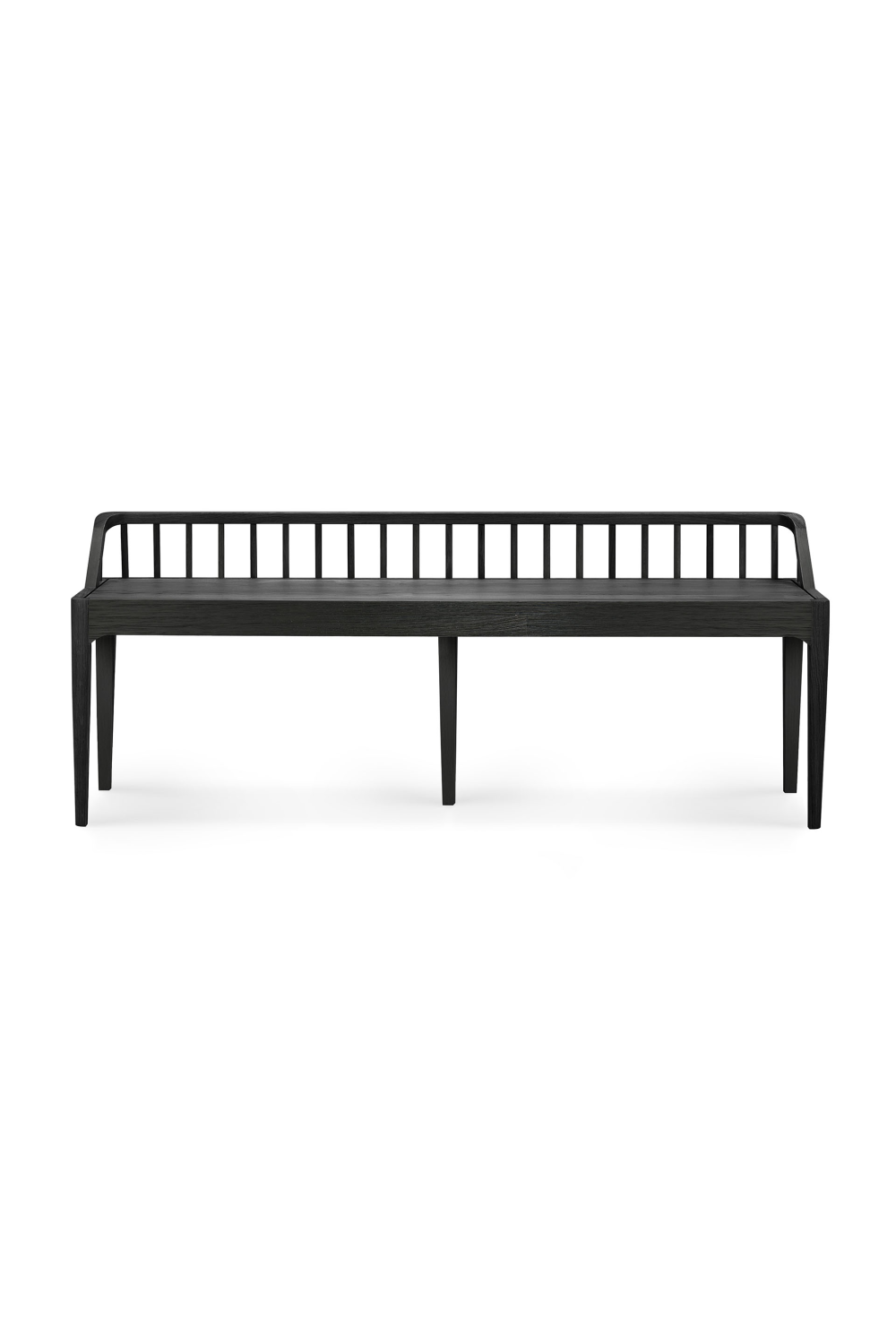  Modern Nordic Black Oak Bench | Oroa.com