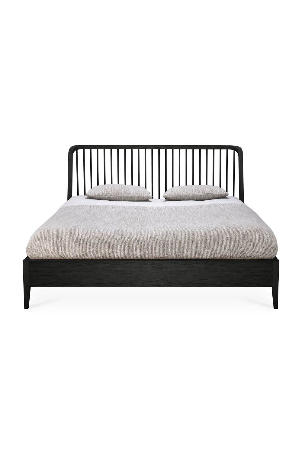   Black Solid Oak Bed | Oroa.com