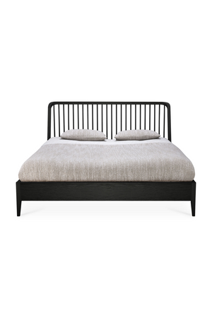   Black Solid Oak Bed | Oroa.com