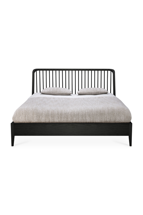   Black Solid Oak Bed | Oroa.com