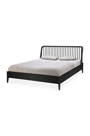   Black Solid Oak Bed | Oroa.com