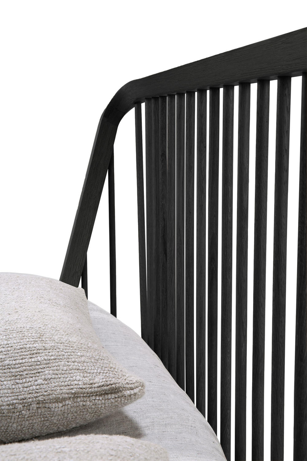   Black Solid Oak Bed | Oroa.com