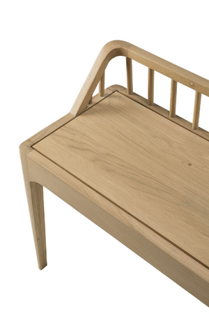   Modern Nordic Oak Bench | Oroa.com