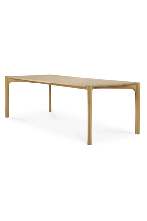   Natural Oak Modern Dining Table | Oroa.com