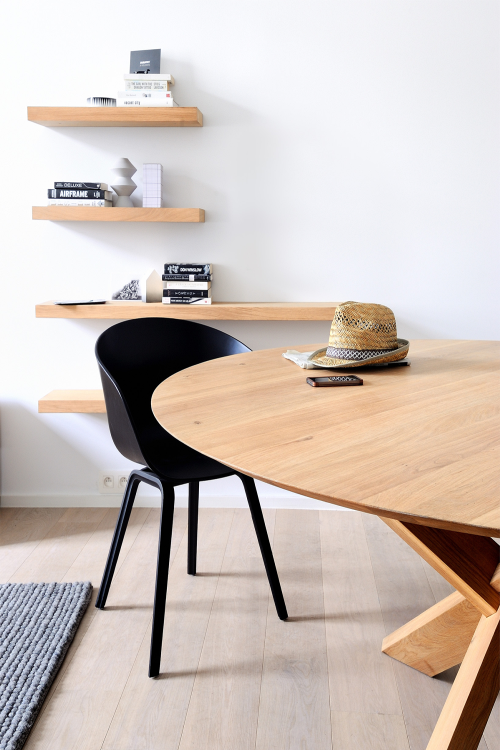   Oiled Oak Wall Shelf | Oroa.com