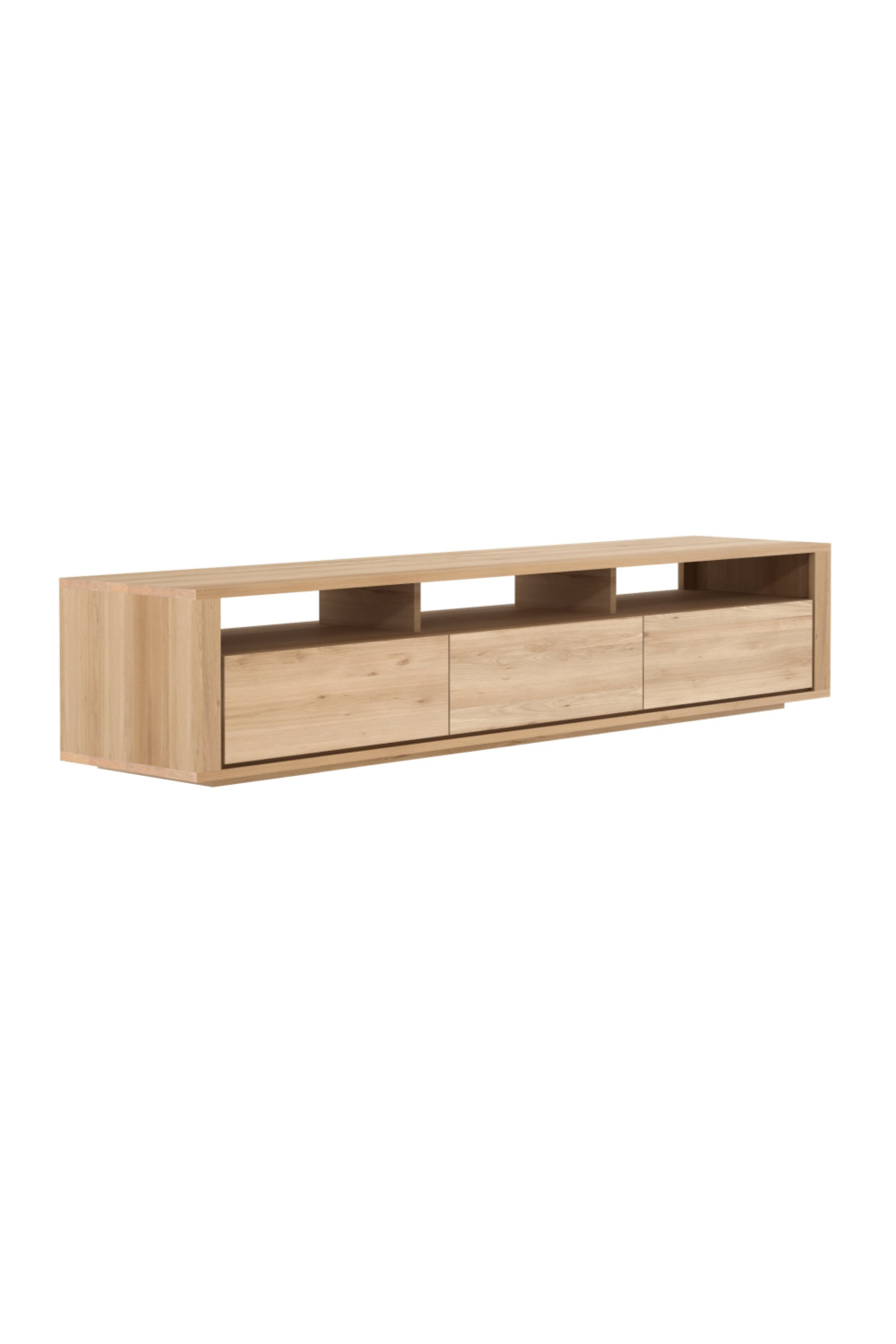   Solid Oak Japandi Media Unit | Oroa.com