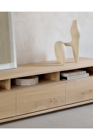   Solid Oak Japandi Media Unit | Oroa.com