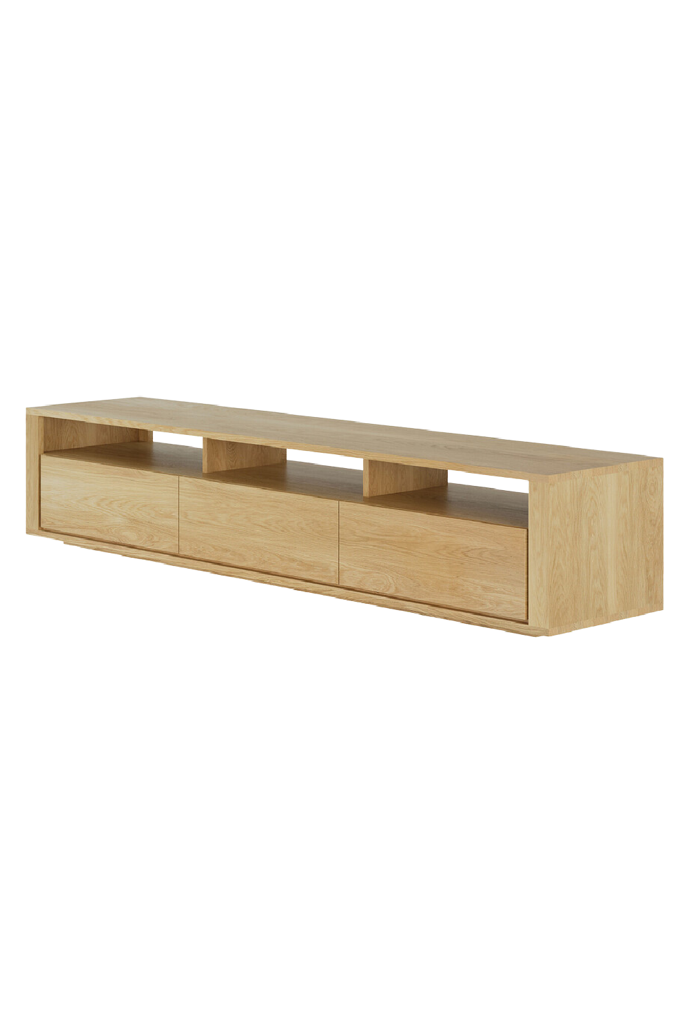  Solid Oak Japandi Media Unit | Oroa.com