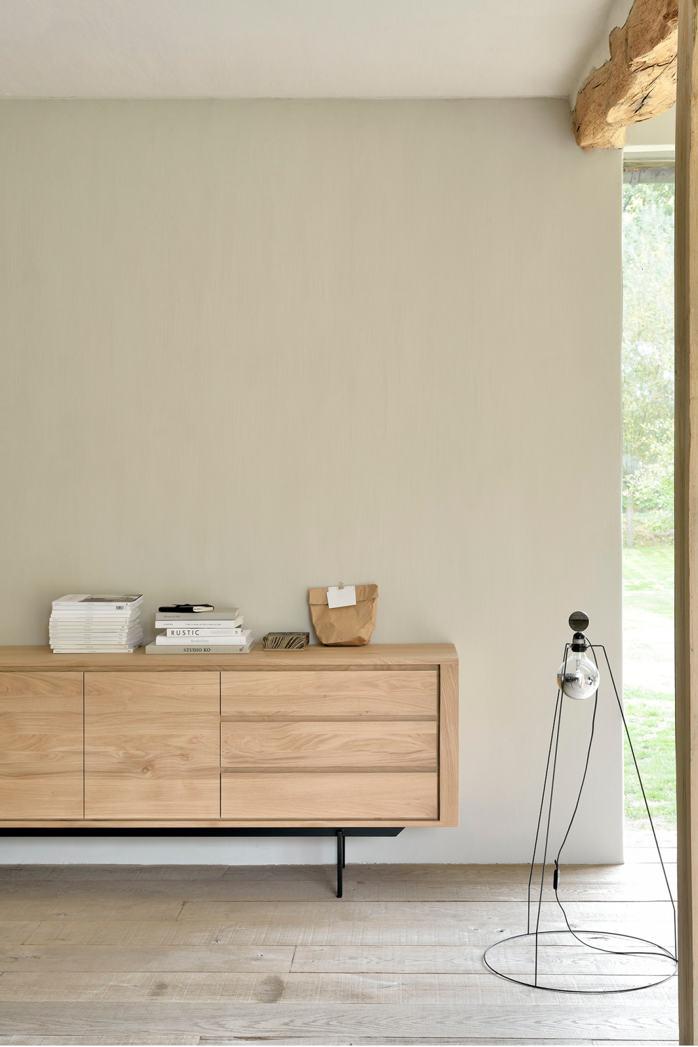   Oak Wood Sideboard with Legs | Oroa.com