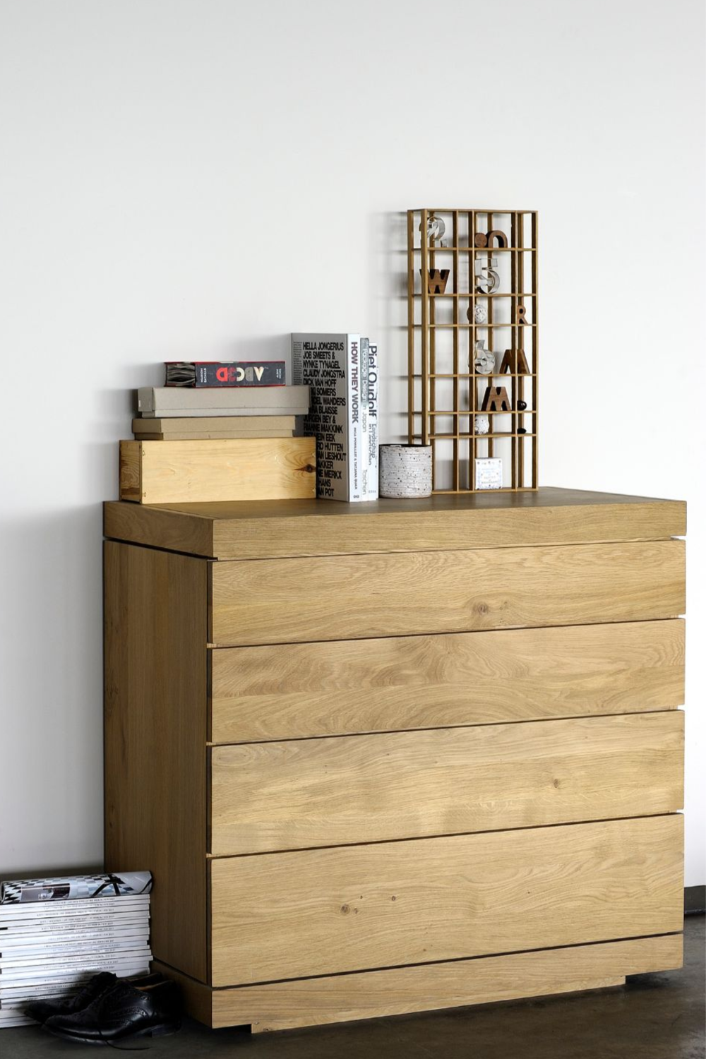   4-Drawer Oiled Oak Dresser | Oroa.com