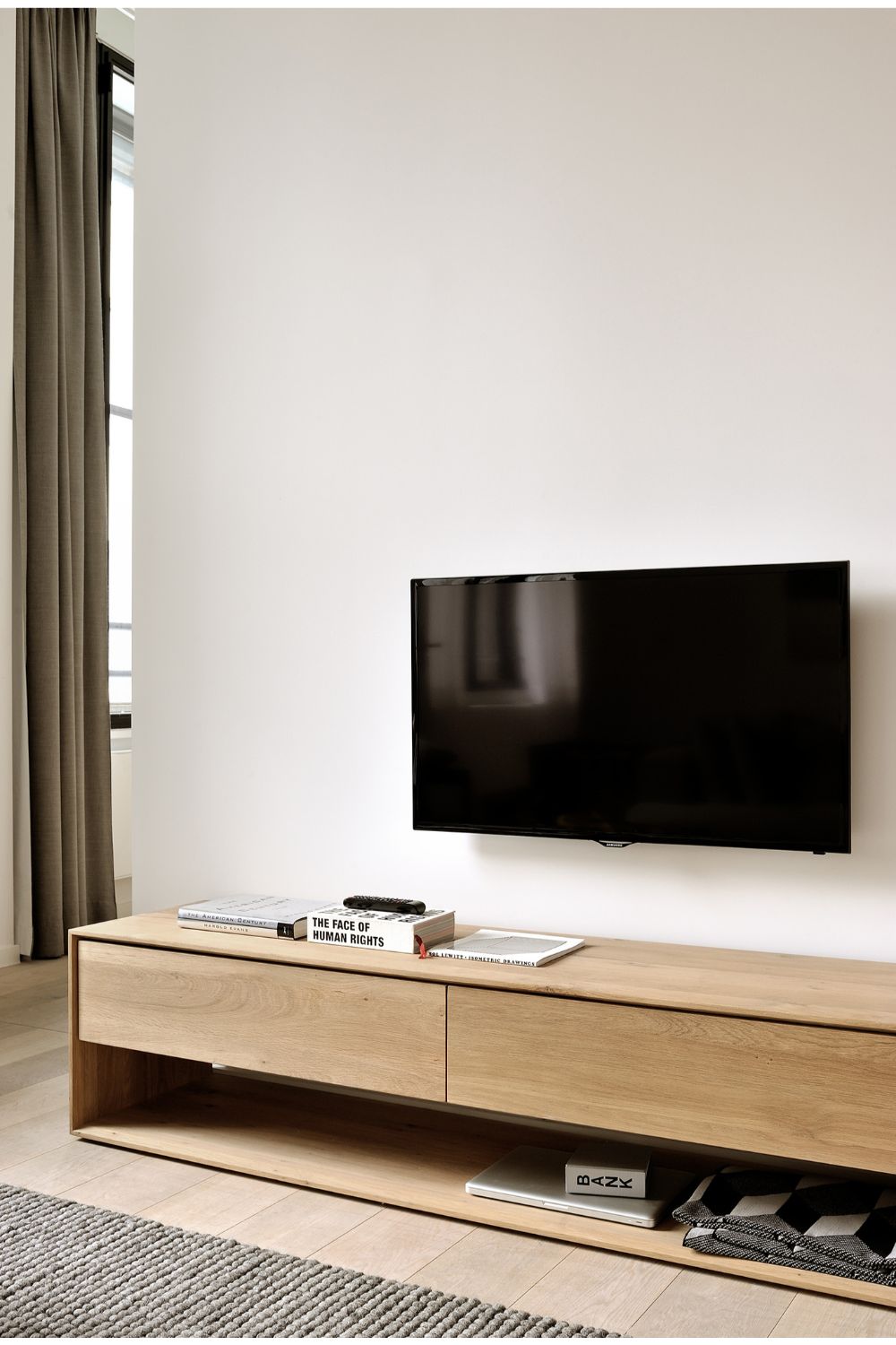   Oiled Oak TV Cupboard | Oroa.com