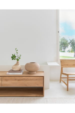   Oiled Oak TV Cupboard | Oroa.com