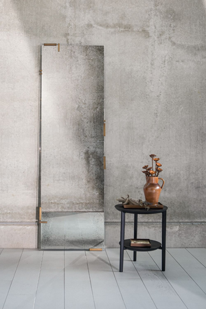   Circular Tiered Black Oak Side Table | Oroa.com