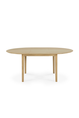   Oak Extendable Round Dining Table | Oroa.com