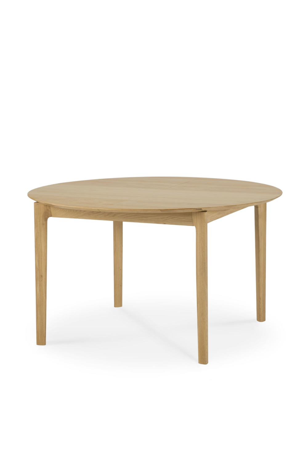   Oak Extendable Round Dining Table | Oroa.com