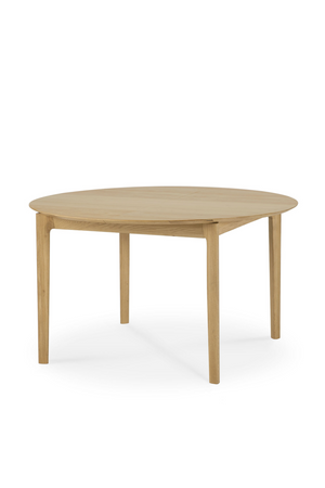   Oak Extendable Round Dining Table | Oroa.com