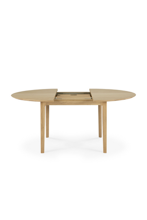   Oak Extendable Round Dining Table | Oroa.com