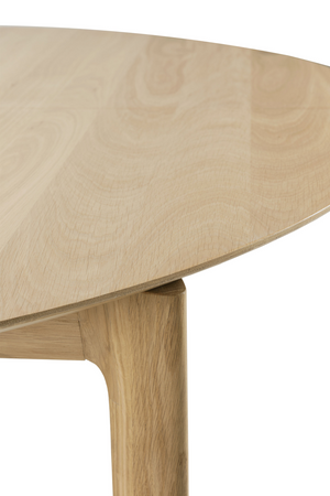   Oak Extendable Round Dining Table | Oroa.com