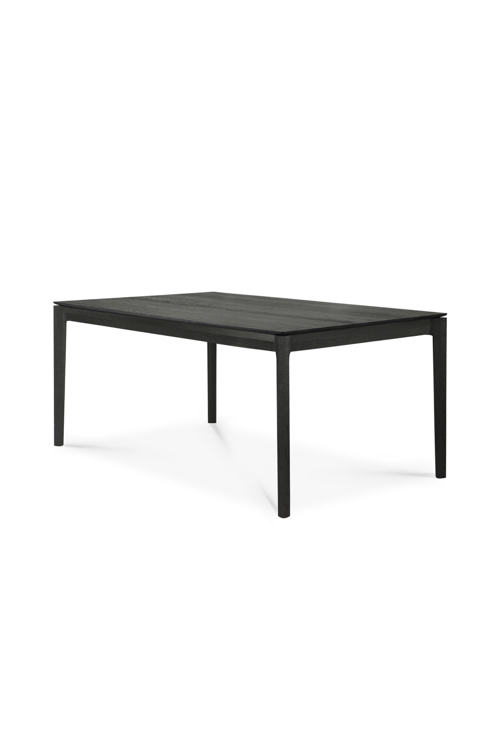   Extendable Black Oak Dining Table | Oroa.com