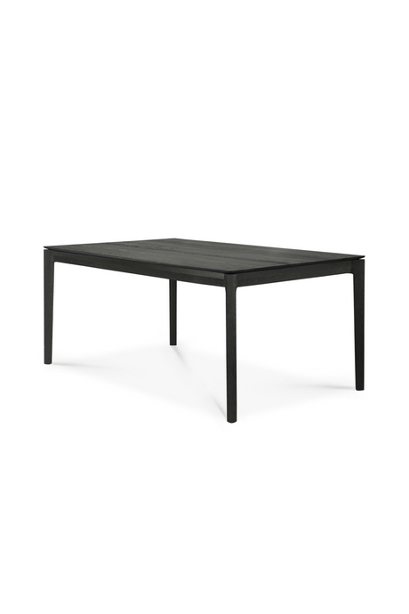   Extendable Black Oak Dining Table | Oroa.com
