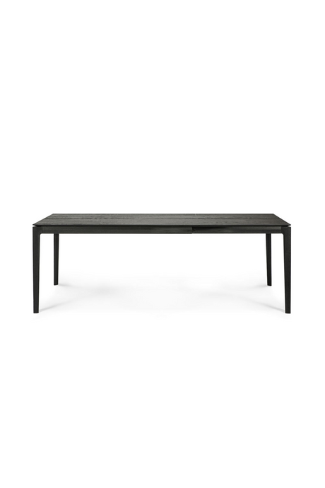   Extendable Black Oak Dining Table | Oroa.com