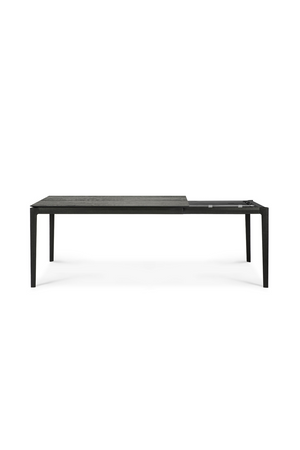   Extendable Black Oak Dining Table | Oroa.com