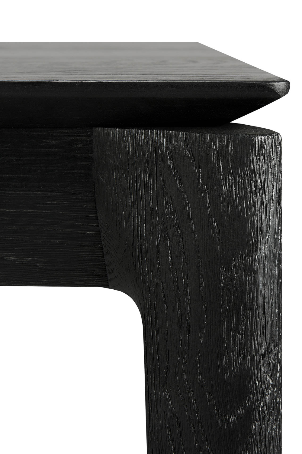   Extendable Black Oak Dining Table | Oroa.com