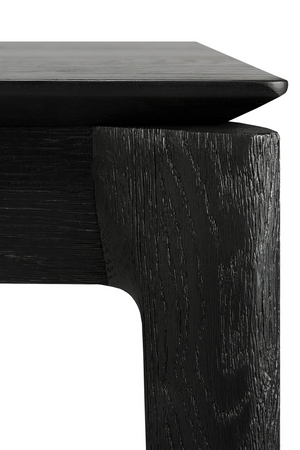   Extendable Black Oak Dining Table | Oroa.com