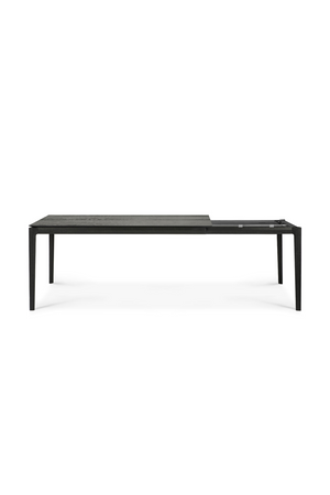   Extendable Black Oak Dining Table | Oroa.com