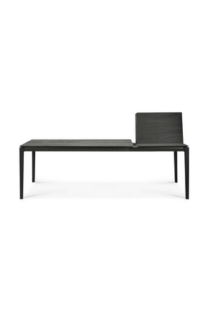   Extendable Black Oak Dining Table | Oroa.com