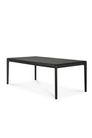   Extendable Black Oak Dining Table | Oroa.com