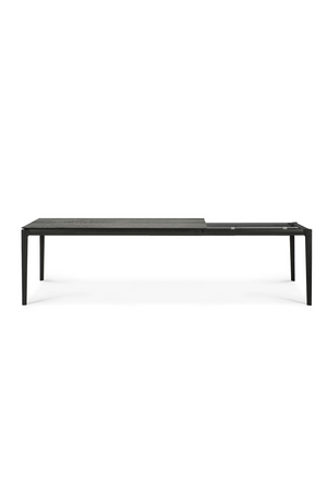   Extendable Black Oak Dining Table | Oroa.com