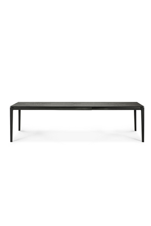   Extendable Black Oak Dining Table | Oroa.com