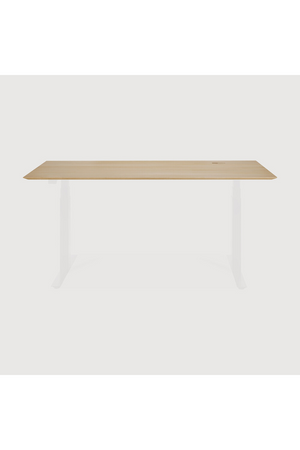   Oak Adjustable Desk L | Oroa.com