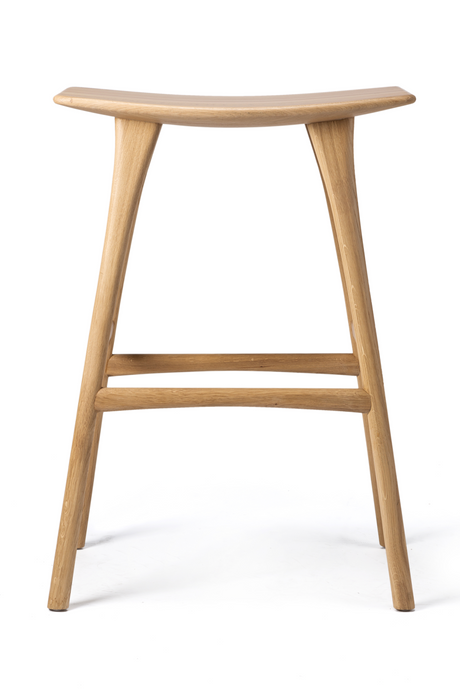   Wooden Backless Barstool | Oroa.com