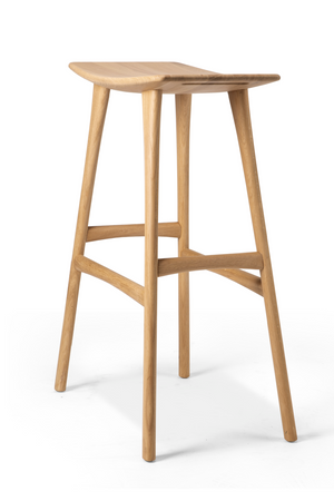   Wooden Backless Barstool | Oroa.com