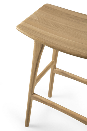   Wooden Backless Barstool | Oroa.com